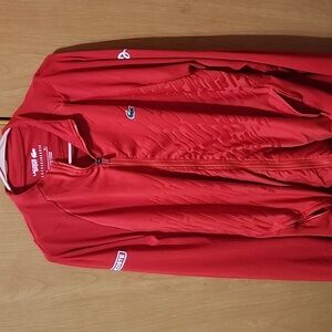 Men's Lacoste Novak Djokovic Full Zip Track Jacket, Red, Size L